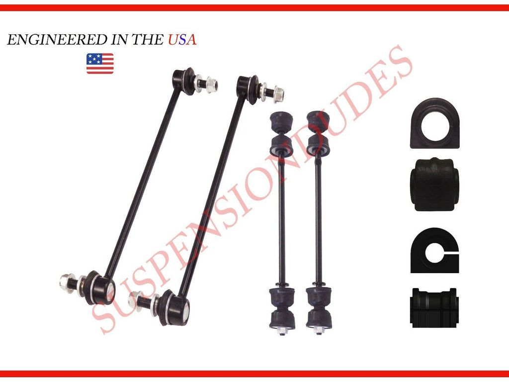 8PC FRONT/REAR Stabilizer Links + SWAY BAR BUSHINGS GMC Acadia Travers SuspensionDudes