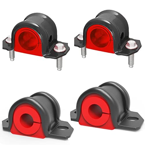 Front/Rear Sway Bar Bracket Bushing Kit FITS Wrangler 4WD 1997-2018, 2WD 2007-2011, Without Performance Suspension - 52110141AB K7385 - Bushings Made in USA - (NON-PERFORMANCE Suspension)