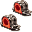 4 PC Front Sway Bar Bracket + Code RED Extreme Bushing Kit FITS Jeep Grand Cherokee 2016-2022, Bushings Designed and Manufactured in The USA - 38 mm Diameter Bar