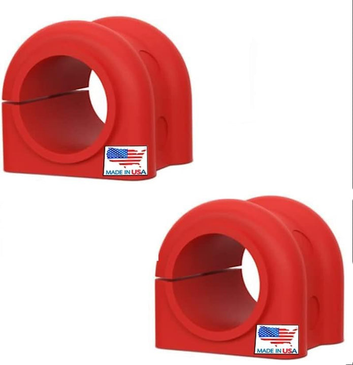 4 PC Front Sway Bar Bracket + Code RED Extreme Bushing Kit FITS Jeep Grand Cherokee 2016-2022, Bushings Designed and Manufactured in The USA - 38 mm Diameter Bar