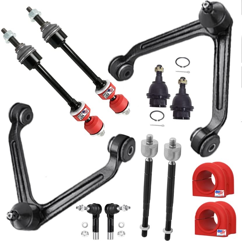 12 PC Front Upper Control Arm Suspension Kit FITS Dodge Ram 1500 2002-2005, 5 Lug Only 2WD - K7424 K7411 ES3538 EV407 K7400 K7353