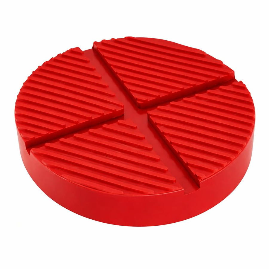 Universal Floor Jack Rubber Pad – Upgraded Heavy‑Duty Jack Pad Adapter with X‑Groove Pinch Weld Protector, Anti‑Slip Cushion Puck for Safe, Scratch‑Free Vehicle Lifting, Fits Most Floor Jacks, 1 Pack