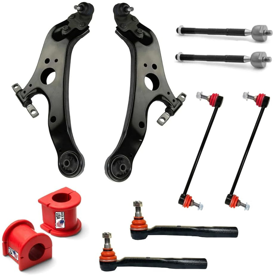 12PC Front Suspension Kit with Bushings FITS 2011-2019 Toyota Sienna