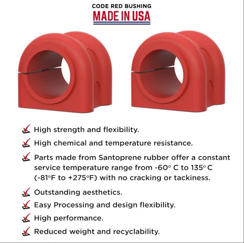 Suspension Dudes PAIR Front Sway Bar Stabilizer Bushing Kit FITS Jeep Grand Cherokee 2016-2022, Designed and Manufactured In USA