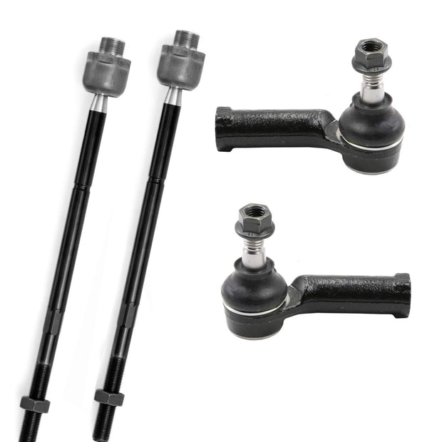 4PC Inner/Outer Tie Rod Ends FITS 2011-2019 Ford Fiesta