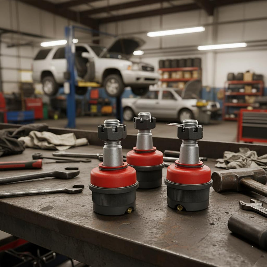 Suspension Dudes CODE RED Front Upper/Lower Heavy Duty Greasable Ball Joint KIT FITS Wrangler 2007-2018, Grand Cherokee 1999-2004, K3134T K3185 - Fits Dana 30 & Dana 44 Axles
