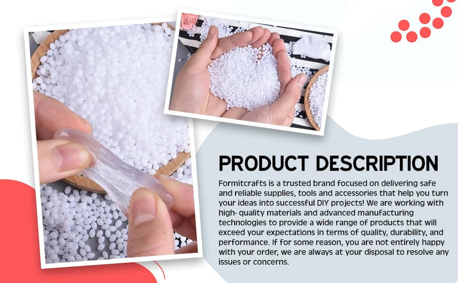 Thermoplastic Beads for Teeth Repair– for DIY Tooth Filling – Moldable Thermal Beads for Teeth Repair – Ideal for Chipped, Cracked Teeth – Realistic and Durable