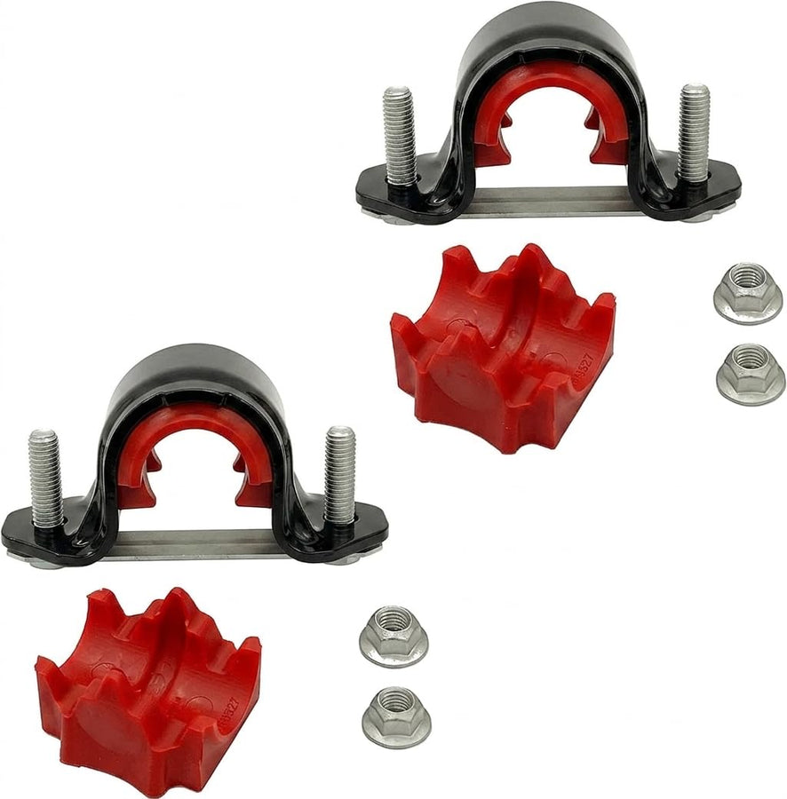 Suspension Dudes 4 PC Front Stabilizer Sway Bar CODE RED Bracket/Bushing Kit FITS F-150 2015-2020, K201846 Bushings Made In USA