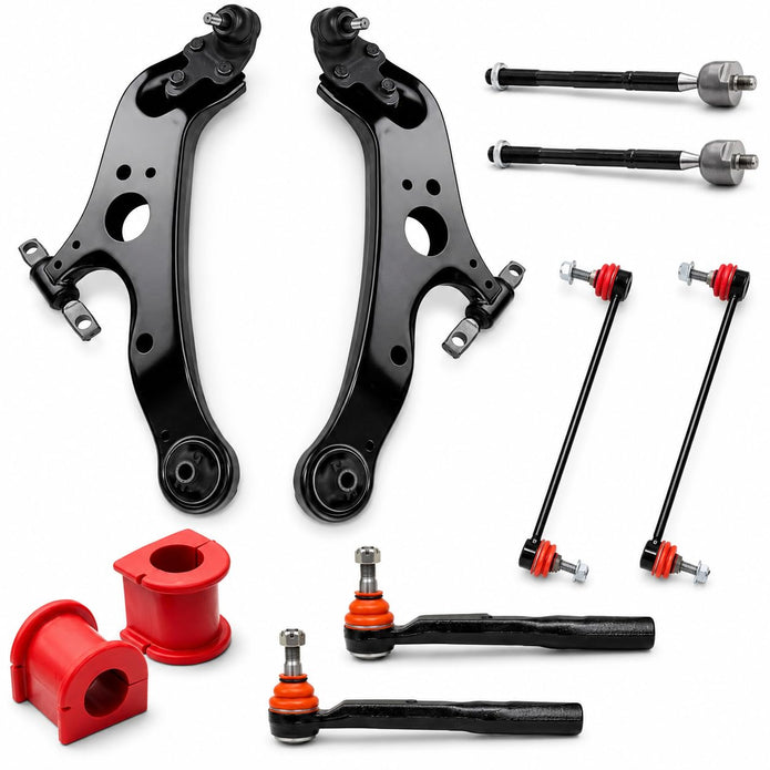 12PC Front Suspension Kit with Bushings FITS 2011-2019 Toyota Sienna