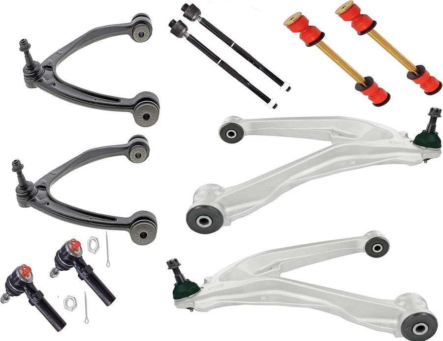 Suspension Dudes 10PC Front Upper/Lower Control Arm Kit FITS Escalade ESV EXT, Avalanche, Silverado, Suburban, Yukon XL, Sierra 1500, 2007-2014 K80669 CMS501004