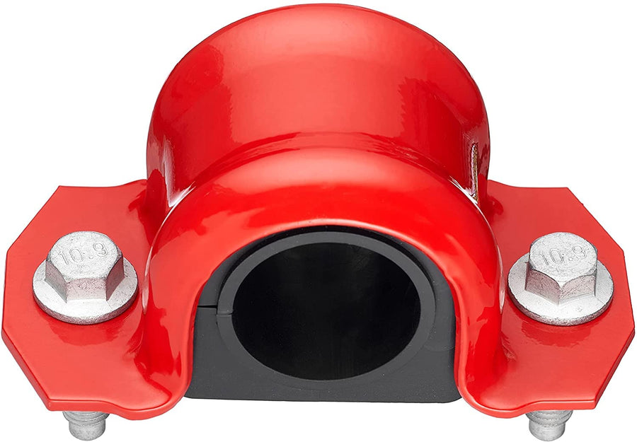 4 PC Code Red Extreme Front Sway Bar Bracket Kit + Front Bushing Kit FITS Ram 1500 2500 3500 1994-2010, Dakota 1997-2011, Durango RWD 1998-2002, Bushings Manufactured In The USA - 30 mm Diameter Bar