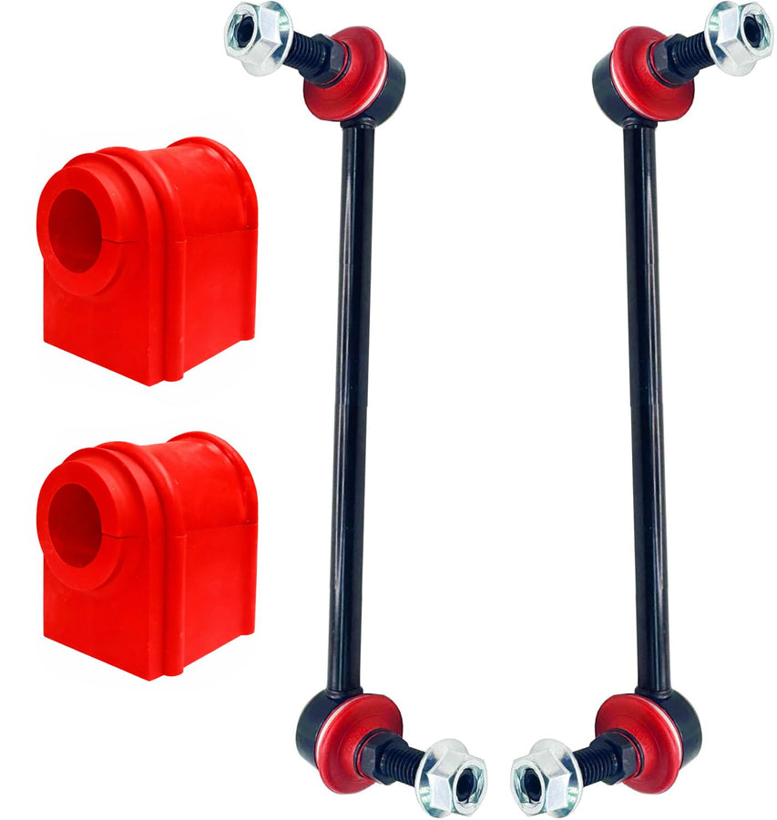 Suspension Dudes 4PC CODE RED Front Sway Bar Stabilizer Link & Bushing Kit FITS Camry 2018-2024, Avalon 2019-2022, K750913 48815-06260 - Bushings Made In USA