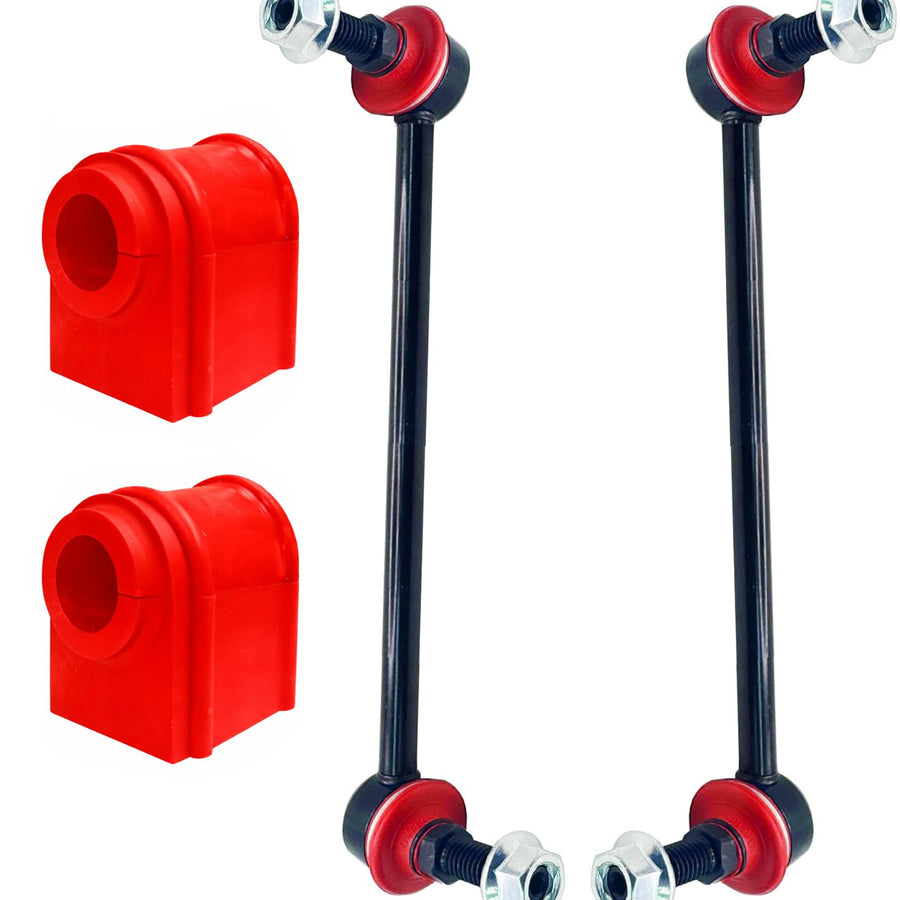 Suspension Dudes 4PC CODE RED Front Sway Bar Stabilizer Link & Bushing Kit FITS Camry 2018-2024, Avalon 2019-2022, K750913 48815-06260 - Bushings Made In USA