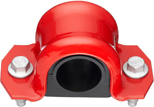 4 PC CODE RED EXTREME Front Sway Bar Bracket Kit + Front Bushing Kit FITS Jeep Wrangler 2007-2022, Bushings Manufactured In The USA