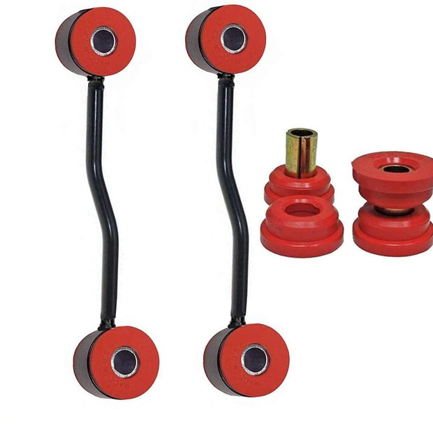 4PC Front Sway Bar Links + Track Bar Bushings 1999-2004 Jeep Grand Cherokee