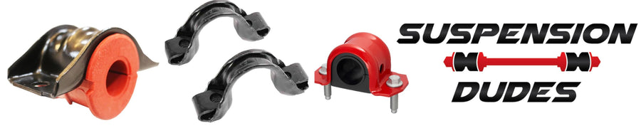Suspension Dudes 4 PC Front Stabilizer Sway Bar CODE RED Bracket/Bushing Kit FITS F-150 2015-2020, K201846 Bushings Made In USA