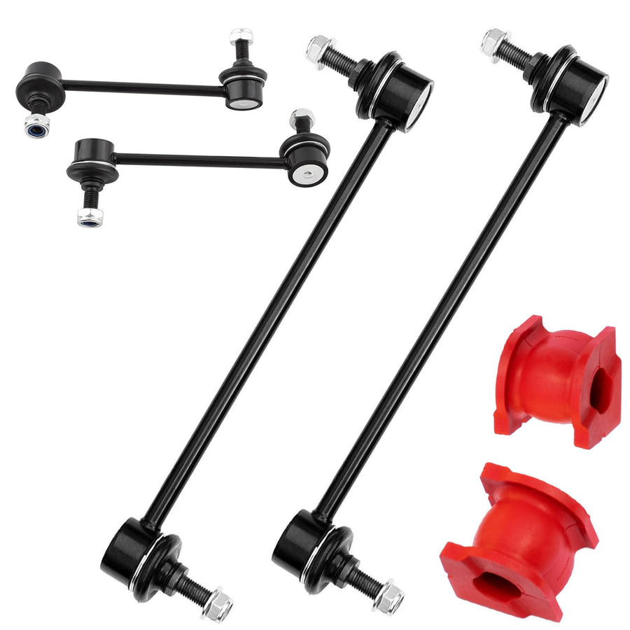 6PC Front and Rear Sway Bar Links + Front Bushings FITS 2009-2015 Honda Pilot 2007-2013 Acura MDX 2010-2013 ZDX