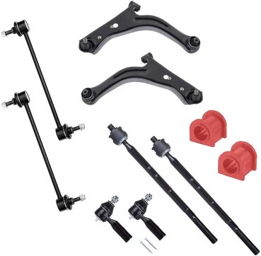 10pc Control Arm Kit + red sway bar bushings for MAZDA TRIBUTE 2001 2002 2003 2004