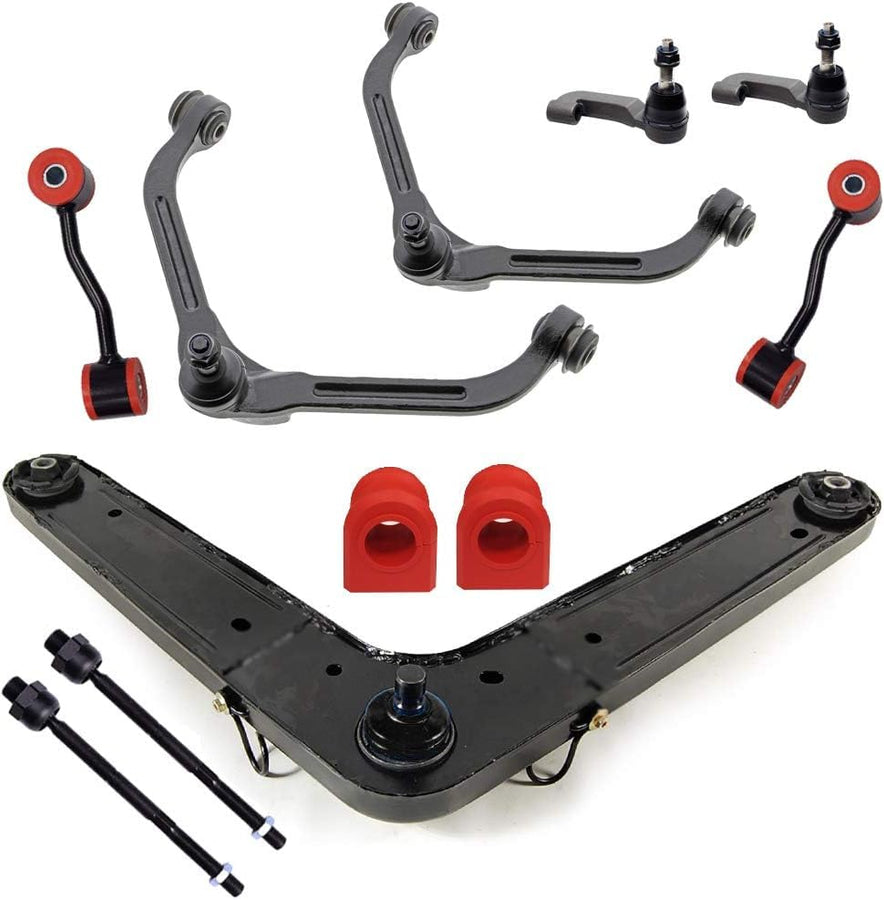 13PC Upper Control Arm + Rear Upper Control Arm Suspension Kit FITS 2002-2005 Jeep Liberty