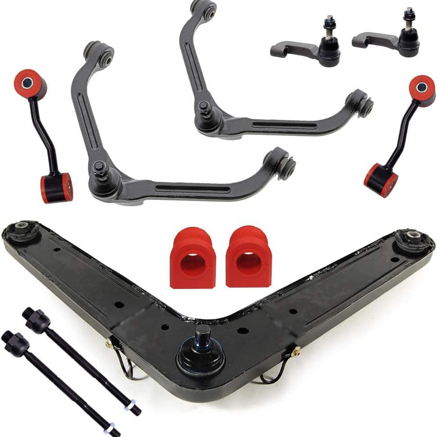 13PC Upper Control Arm + Rear Upper Control Arm Suspension Kit FITS 2002-2005 Jeep Liberty