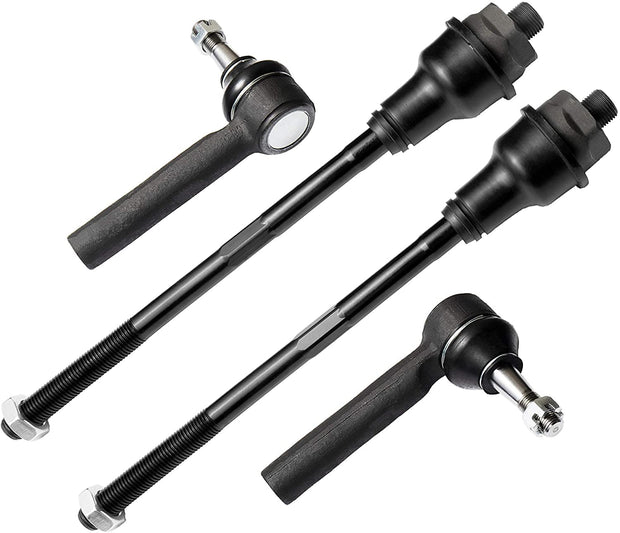 4 PC Inner/Outer Tie Rod End Kit FITS Escalade, Avalanche Silverado Sierra Suburban Yukon XL 1500, Silverado Suburban Sierra Yukon XL 2500, Tahoe, ES3488 ES3493
