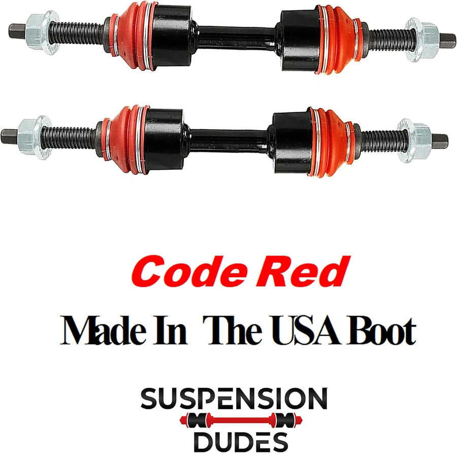 Suspension Dudes 6PC Front Sway Bar Stabilizer CODE RED EXTREME OEM Bracket/Bushing Kit FITS F-150 2015-2020, Expedition 2007-2023, Navigator 2007-2023, K750074 K201486 7L1Z5484C Bushings Made In USA