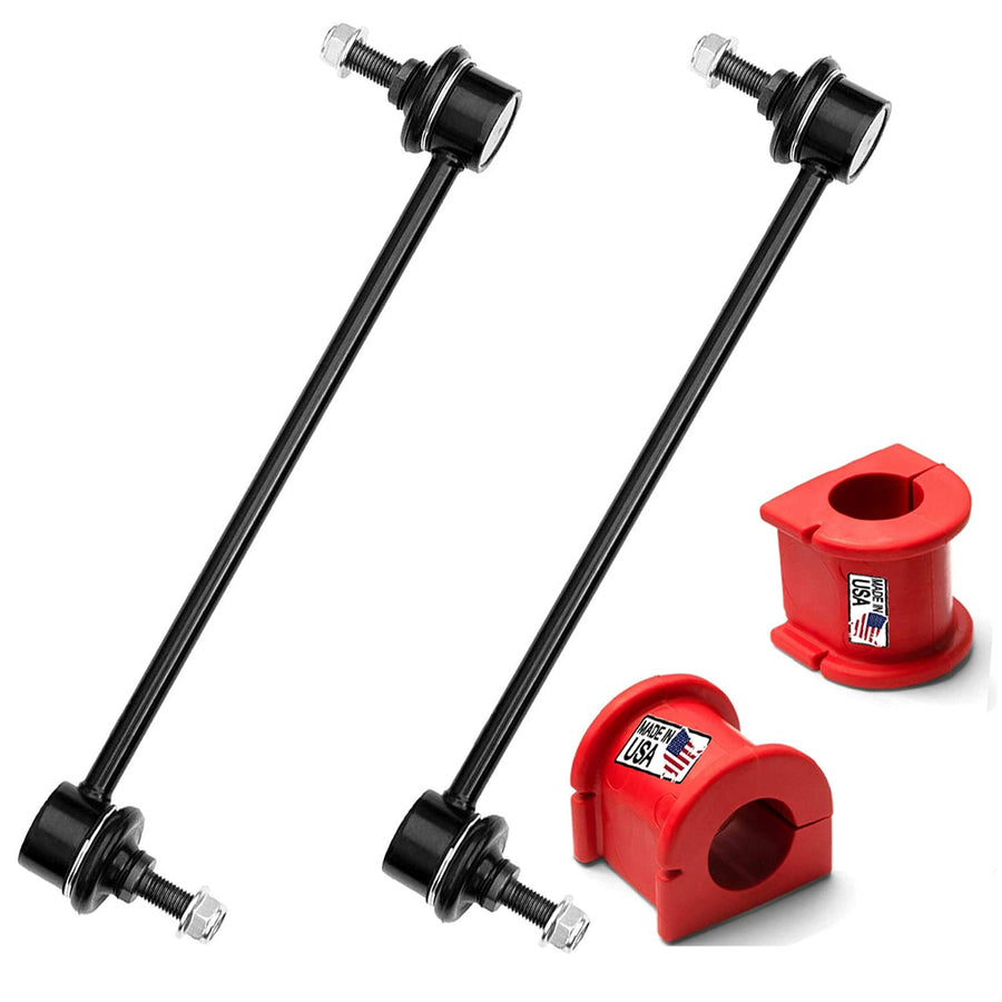 4pc Front Stabilizer Bar Links + Bushings FITS Toyota Corolla Matrix Pontiac Vibe 2003-2019