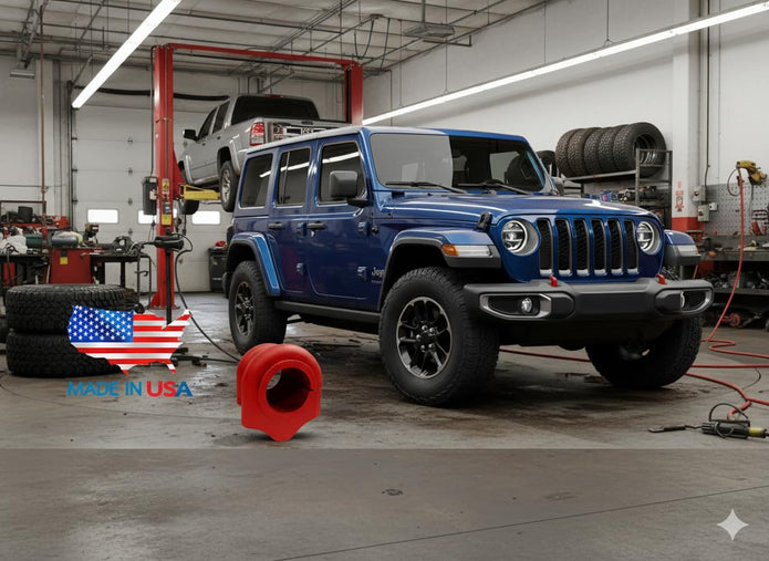 Suspension Dudes Front Sway Bar Stabilizer CODE RED Bracket/Bushing Kit FITS Wrangler 2020-2026, Gladiator 2020-2026, W/O Electronic Disconnect - Bushings Made In USA