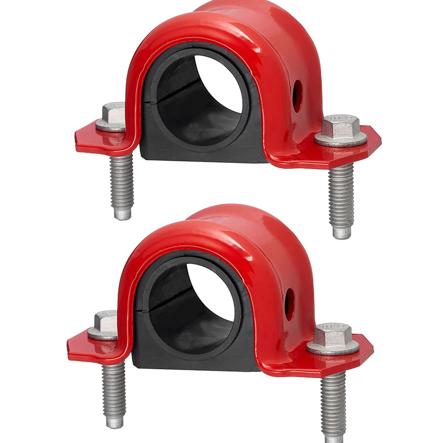 4 PC Code Red Extreme Front Sway Bar Bracket Kit + Front Bushing Kit FITS Jeep Wrangler 1997-2006