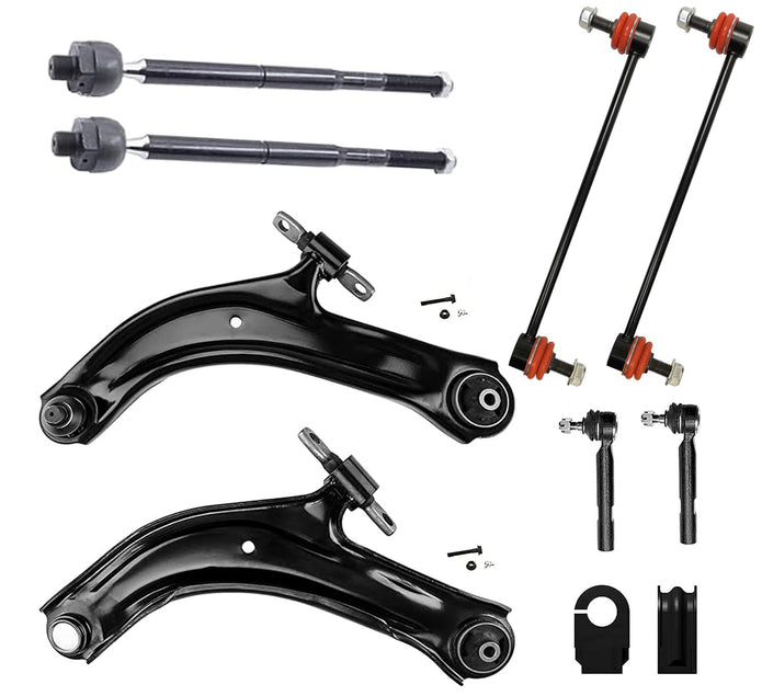 10PC Front Lower Control Arm Suspension Kit FITS 2007-2012 Nissan Sentra