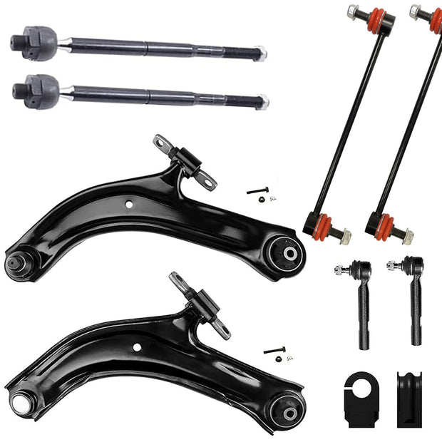 10PC Front Lower Control Arm Suspension Kit FITS 2007-2012 Nissan Sentra
