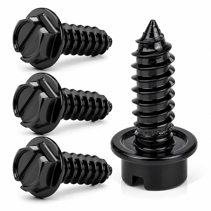 Stainless Steel License Plate Screws with Rustproof Finish