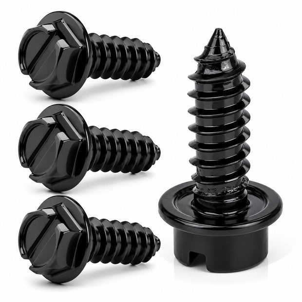 Stainless Steel License Plate Screws with Rustproof Finish