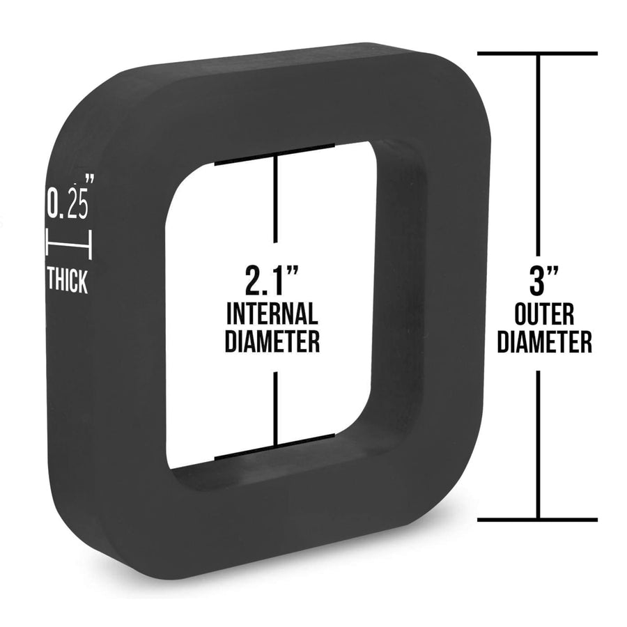 Suspension Dudes 2-inch Hitch Receiver Silencer Pad Reduces Rattle and Noise, Provides Cushion Between Hitch Receiver and Tow Hitches, Made in USA(Three pc 13.2mm Wide,One Hitch 6.75mm Wide)