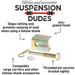 Suspension Dudes Anti-Rattle Trailer Hitch Pin Prevents Wobble and Swaying, Corrosion Resistant Fits 2