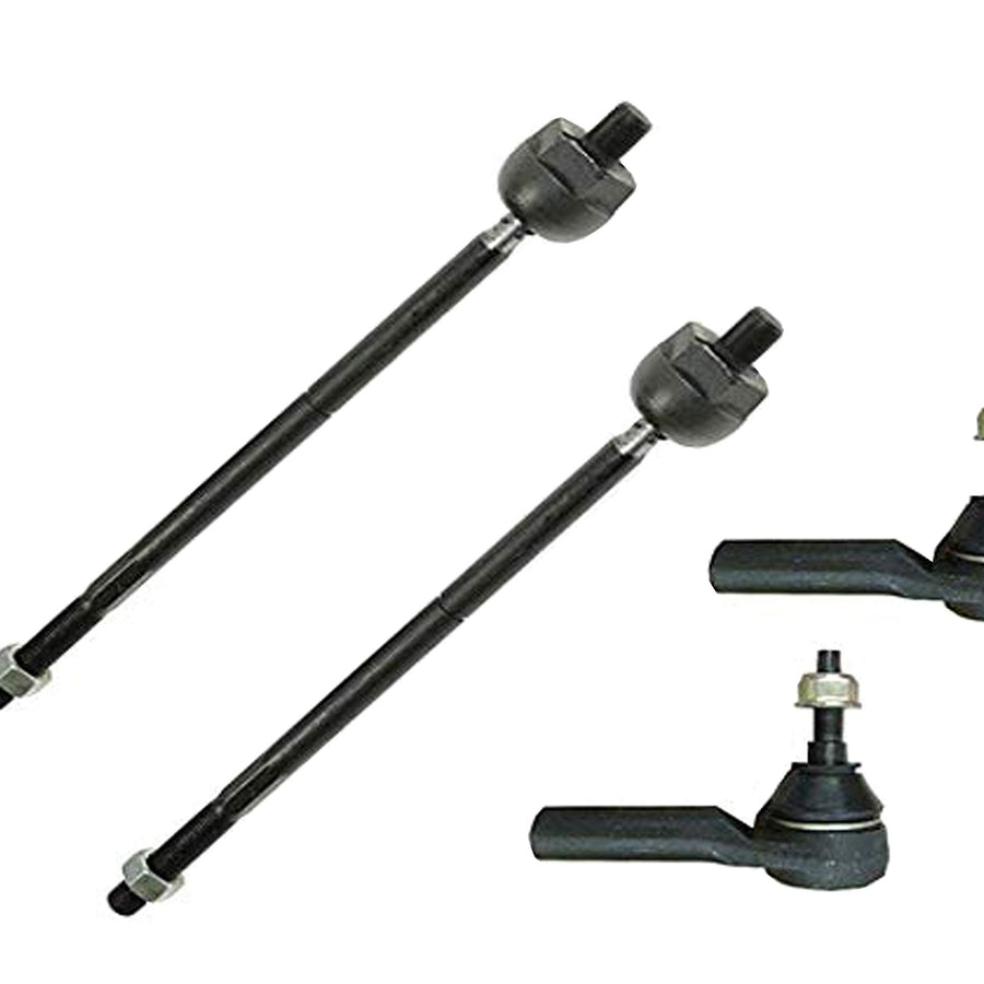 4PC Front Suspension Inner Outer Tie Rod Ends FITS 2005-2010 Ford Mustang All Models