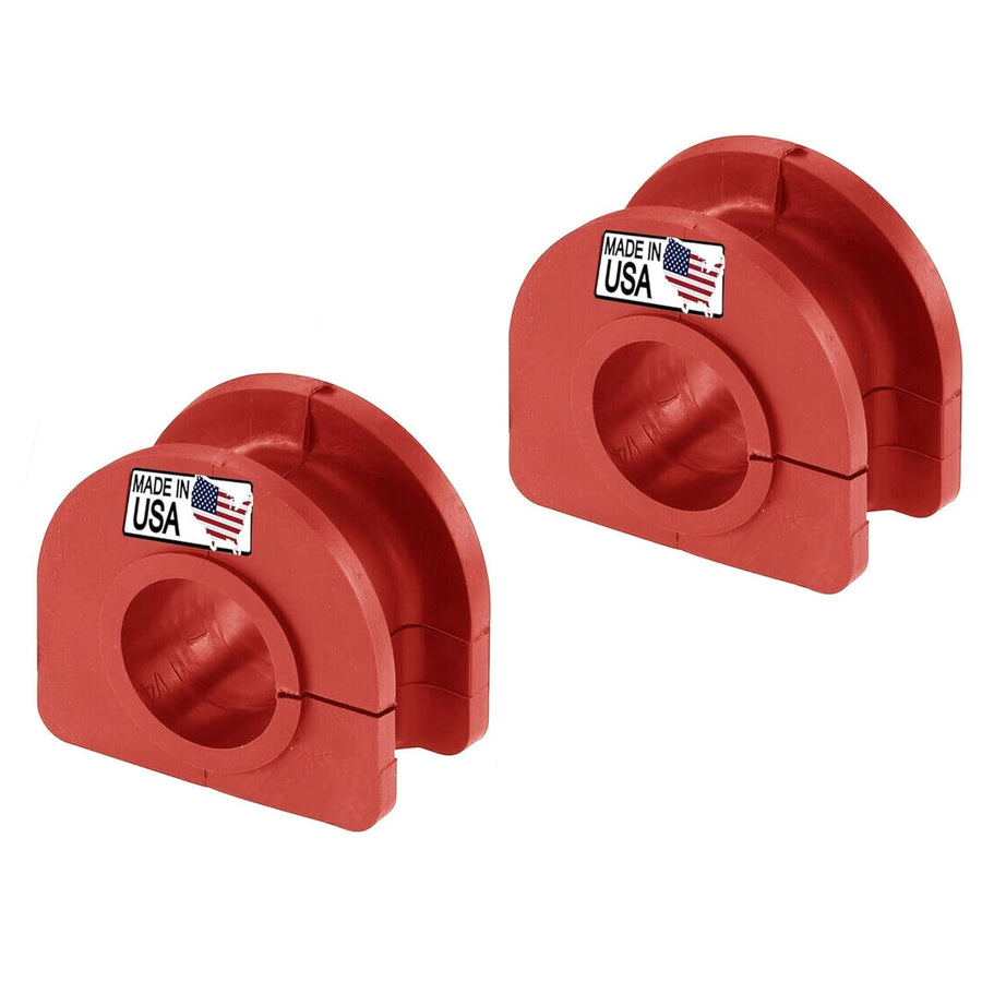 Suspension Dudes PAIR Front Sway Bar Stabilizer CODE RED Bushing Kit FITS Escalade, Avalanche, Suburban, Sierra, Yukon, H2, Tahoe, Silverado, Safari, 1985-2009 K6437 - Made In USA 30 MM Stabilizer Bar