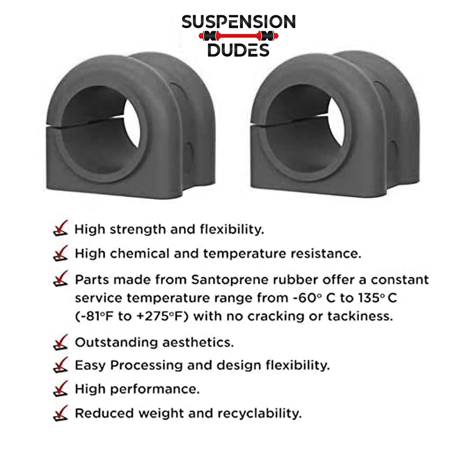 4 PC Code Red Extreme Front Sway Bar Bracket Kit + Front Bushing Kit FITS Explorer, Mountaineer '02-05, Explorer Sport Trac 4WD 01-05, Aviator 03-05, Ranger 98-11, Bushings Made In The USA