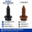Stainless Steel License Plate Screws with Rustproof Finish