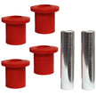 Suspension Dudes PAIR Front/Rear Frame Shackle Bushing Kit FITS Wrangler 1987-1995, CODE RED Bushings Made In USA SB376 52002552