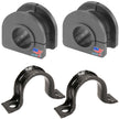 6PC Front Sway Bar Bracket/Bushing Kit + Front Sway Bar Link Kit RWD FITS Blazer '95-20, S10 '83-03, S10 Blazer '84-94, Jimmy '92-02, Sonoma '91-03, Hombre '96-00, K700538 K6476 88891781