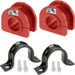 Suspension Dudes PAIR Rear Sway Bar CODE RED Bracket/Bushing Kit FITS Escalade, Avalanche, Suburban, Tahoe, Yukon, 2000-2020 Bushings Made In USA, 28MM Stabilizer Bar, K6408 928-344