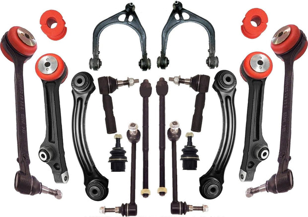 Suspension Dudes 18PC Front/Rear Suspension Control Arm Kit FITS Charger Challenger Magnum 300 RWD 2005-2010, RK640664 RK620257 RK620258