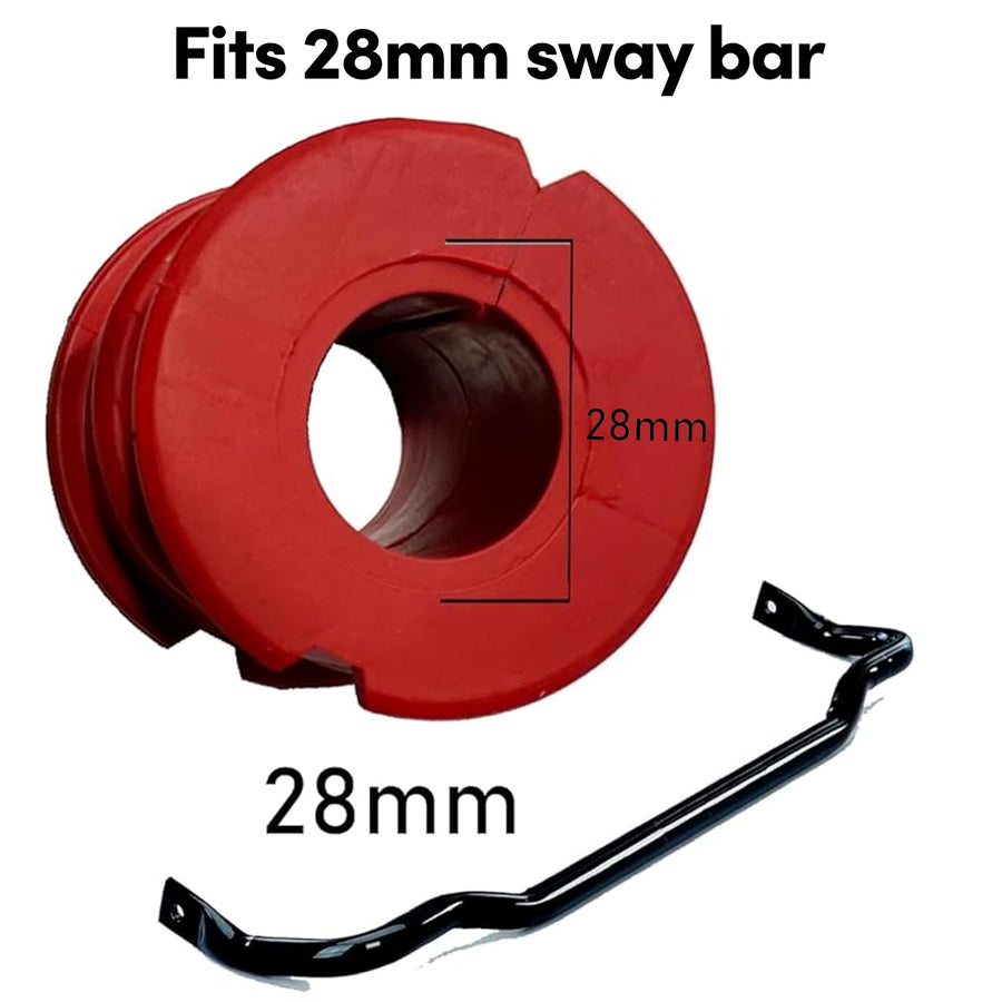 Suspension Dudes CODE RED Front Sway Bar Stabilizer Bushing Kit FITS Charger, Challenger, 300 2014-2023, Bar Size 28 MM - Bushings Made In USA - 540-635 68219851AA