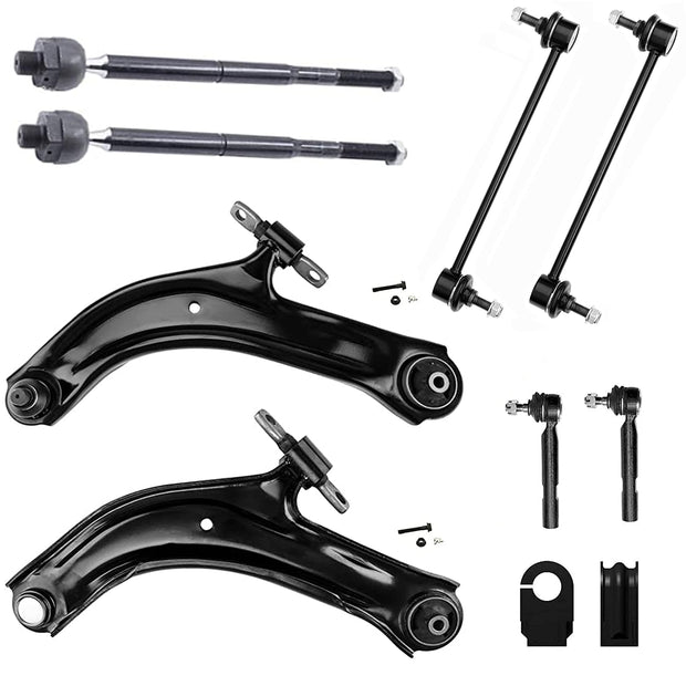 10PC Front Lower Control Arm Suspension Kit FITS 2007-2012 Nissan Sentra