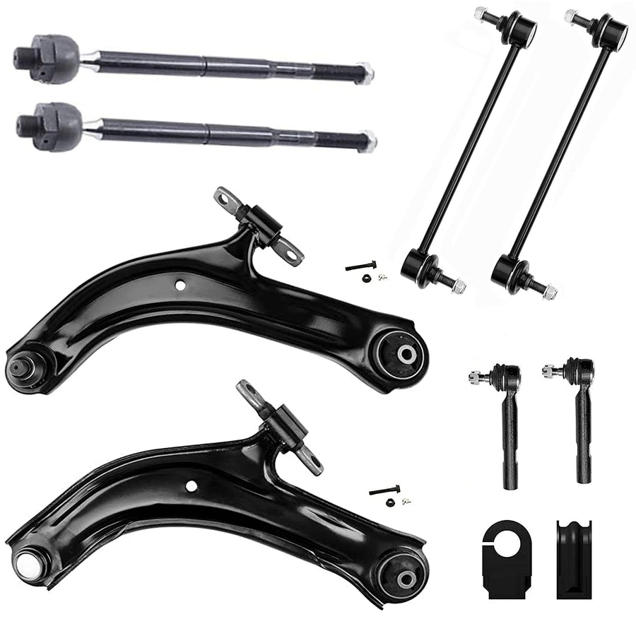10PC Front Lower Control Arm Suspension Kit FITS 2007-2012 Nissan Sentra