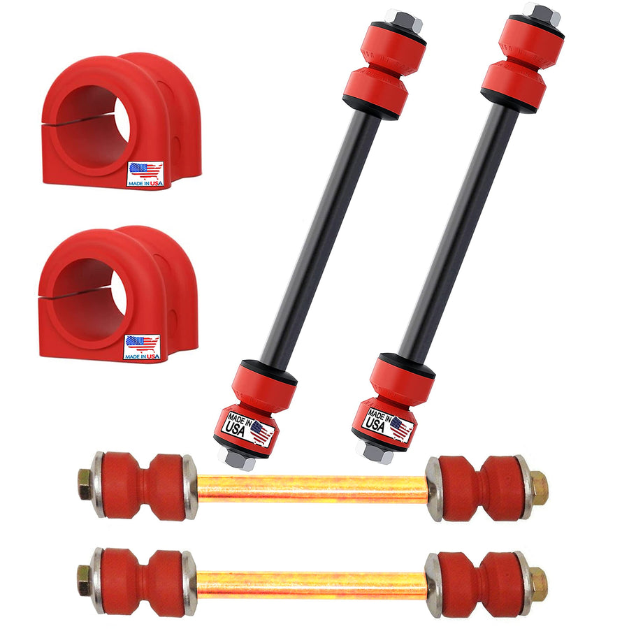 suspension dudes 6PC Front/Rear Sway Bar Links Bushings for 02-05 Ford Explorer Mountaineer 34MM BAR