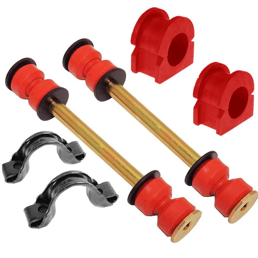 6PC Stabilizer Bar Bracket Kit + Front Stabilizer Link Kit + Front Bushing Kit FITS Escalade, Avalanche, Suburban, Tahoe, Sierra, Yukon, 11570935 K700432 K700538 K200222