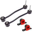 Suspension Dudes 6 PC Front Sway Bar Stabilizer Link Kit + CODE RED EXTREME Bracket/Bushing Kit FITS F-250, F-350, F-450, F-550, 2000-2004 4WD, 32 MM Bar K80273 K80274 K80201