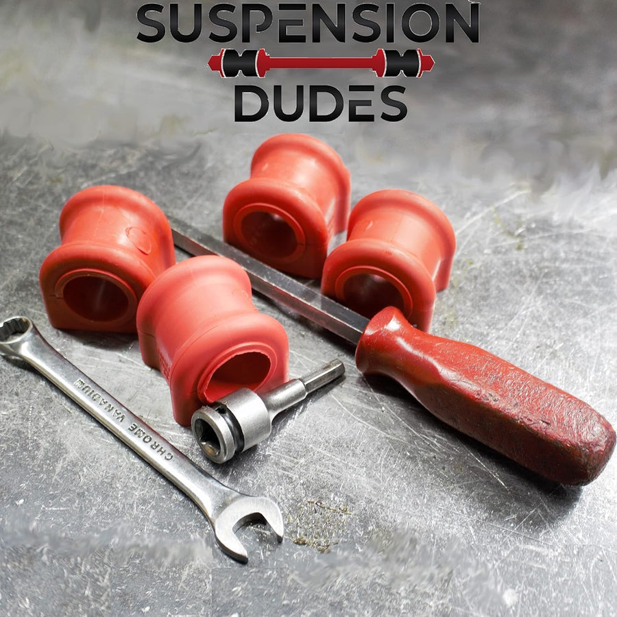 Suspension Dudes PAIR Front Sway Bar CODE RED Bushing Kit FITS Avalanche, Suburban, Escalade, Savana, Sierra, Silverado, Tahoe,Yukon, 1968-2020 Bushings Made In USA, 33MM Stabilizer Bar, K6439 928-565